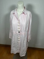Malvin Tunika Hemdblusenkleid Damen EU40 L Rosa 100% Leinen Pintuck Knopf