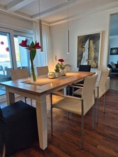 Esstisch verlängerbar, massiv