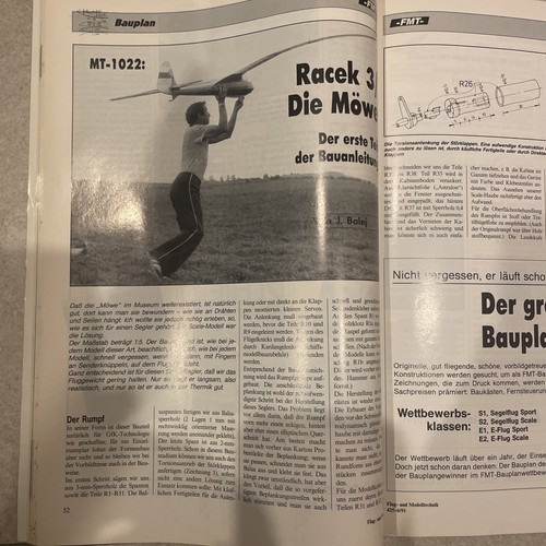 Bauplan für segelflugzeug - bauplan,