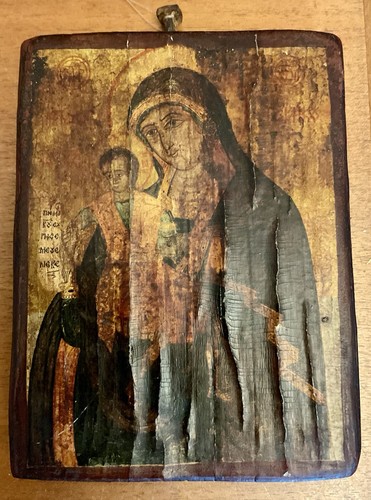 Alte orthodoxe ikone auf - alte, holz