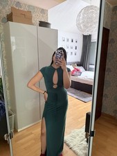 Grünes maxi/satin kleid von