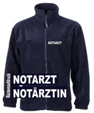 Notarzt Fleece Jacke / navy