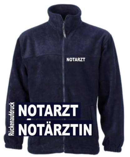 Notarzt fleece jacke navy - /,