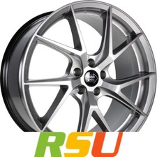 1000 Miglia MM1012 silver 8.5x19" ET45 LK5 112 ML 66.5 Alufelgen 19 Zoll