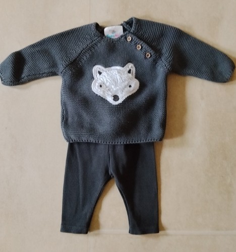 Baby pullover und hose grau - pullover,