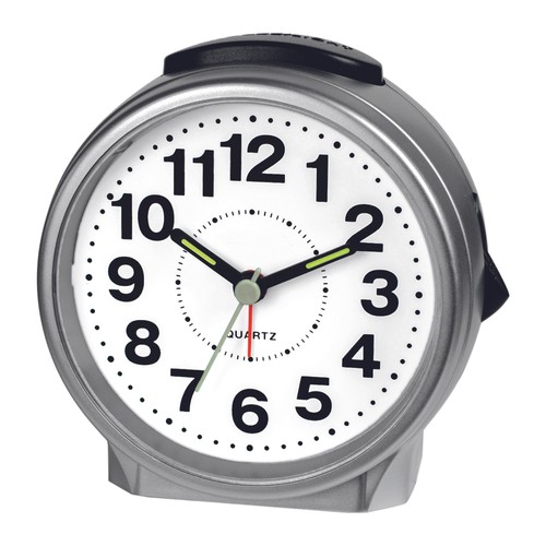 Wecker analog grau snooze - wecker,