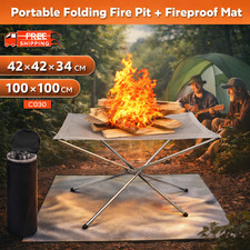 Edelstahl Faltbare Feuerstelle