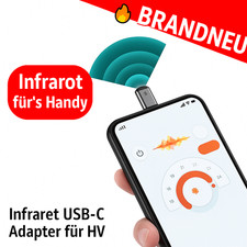 Infrarot Sender USB-C Adapter für Handy IR Fernbedienung TV Klima Set Top Box