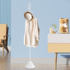 Flurgarderobe Garderobenständer Standgarderobe Kleiderständer 8 Haken Edelstahl