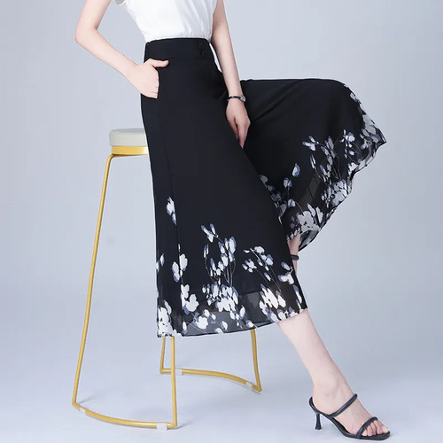 Damen chiffon gekürzt - damen,