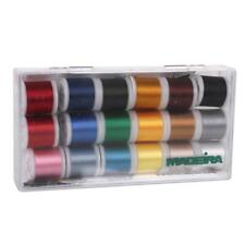 Madeira Rayon No.40 Stickgarn-Box (200m/18 Farben) Maschinenstickgarn Stickgarn