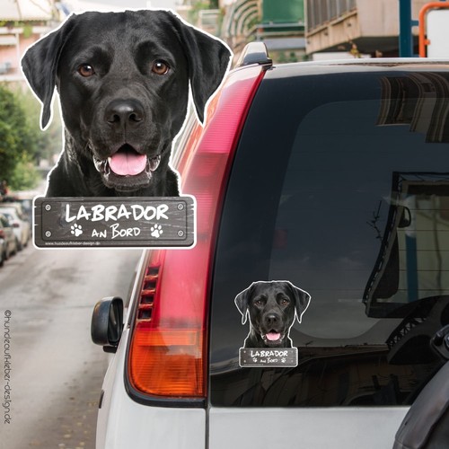 Labrador bord - (schwarz),