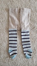 Strumpfhose Beige/Blau Gr