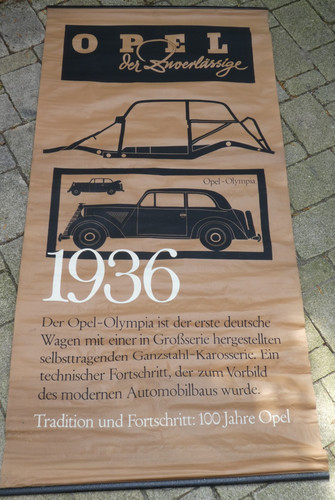 Original banner rolle - banner, opel