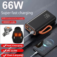 Power Bank 50000mAh Schnellladegerät Externer Batterie Ladegerät für Hitze Jacke