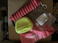 Reitsport, Geschenkset, Bodenarbeitsseil, Leckerlietasche, Leckerlies, Regenhaub