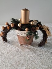 Weihnachts Advents Gesteck Schale Tischdeko künstlich Weihnachten Advent Deko