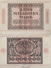 Banknoten Düsseldorf 1923 Inflationsgeld der Stadt Düsseldorf gebraucht (III) 10