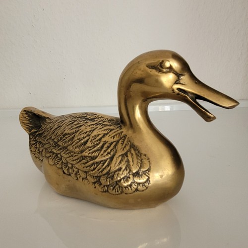 Messing ente 16cm deko vintage - deko,