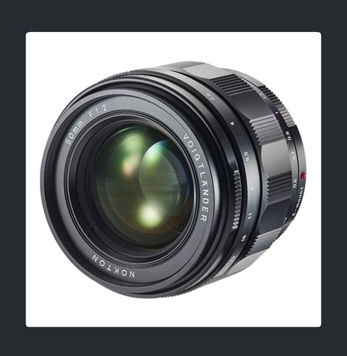 Voigtländer nokton 50mm - voigtländer, f1.0