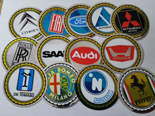 Alter Aufkleber Konvolut Automarken - Ferrari - Audi - Ford usw.