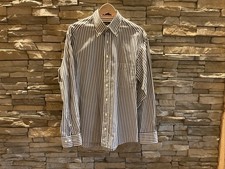 Gant Hemd, Herren, Größe M, Braun-Weiß Gestreift