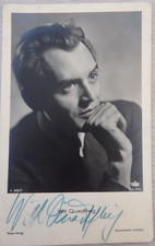 Autogramm deutscher Schauspieler und Hörspielsprecher Will Quadflieg (124832)