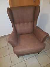 Strandmon Sessel Järstad braun Wildlederoptik