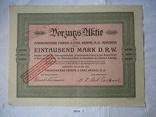1000 Mark Share Farbenwerke