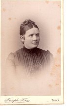 CDV Foto Damenportrait - Trier 1891