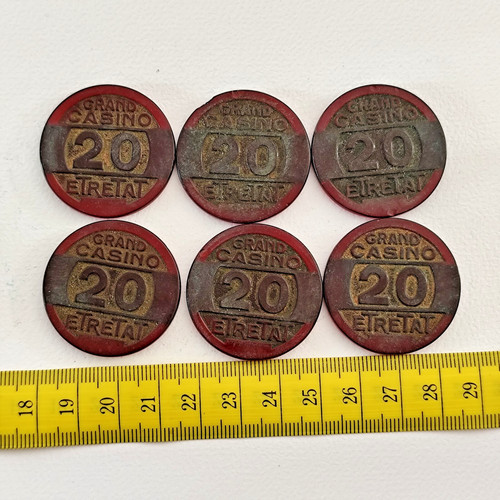 Paket wertmarken kasino - 6,