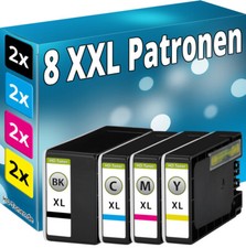 8x  TINTE PATRONEN für Canon