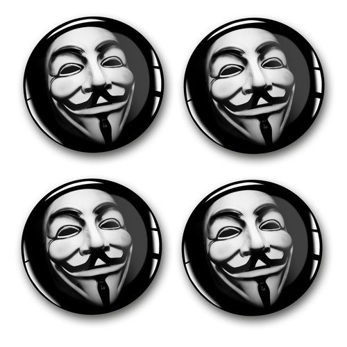 Doming aufkleber anonymous - doming,