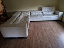 Sofa leder gebraucht - sofa,