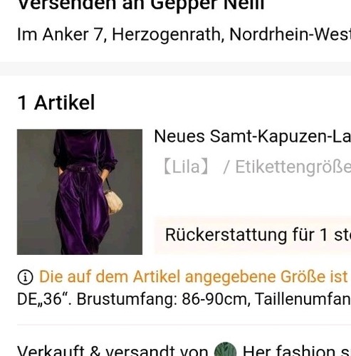 Damen samt anzug s - anzug:, gr.s