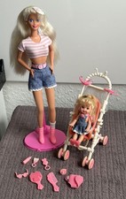 Barbie Strollin' Fun Buggy Spass Shelly Kelly Kinderwagen Fashion Zubehör 90er