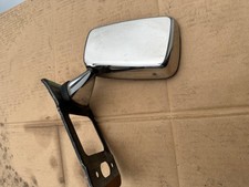 Ford Taunus MK1 MK2 Außenspiegel links Chrom manuell m. Verstärkungsblech 74-79