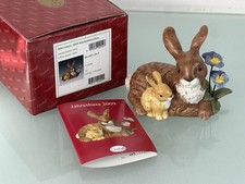Goebel Porzellan Figur Hase Jahreshase 2009 Stiefmütterchen 9 cm 1 Wahl. Top Zus