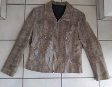 Damen Lederjacke Schlangen Leo