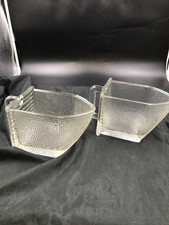 Vintage Zwei Große Glasschütte aus  Küchenschrank  Gerrix  Küchenschütte