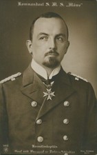 Ansichtskarte Porträt Kommandant S.M.S. Möwe Graf Dohna-Schlodien (Nr.9625)