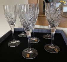 Nachtmann  6 Sektgläser Schleudersternschliff 