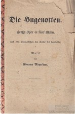 Buch: Die Hugenotten. 1877