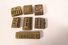Lot 7 alte Goldgewichte Akan Baule GM90 Old Goldweights Baule Poids Ashanti