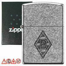ZIPPO Borussia Mönchengladbach Chrom Benzinfeuerzeug Feuerzeug BMG Fanartikel