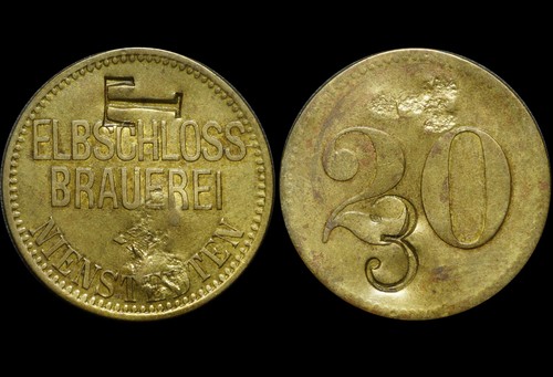 Biermarke pfennig 3 - pfennig,,