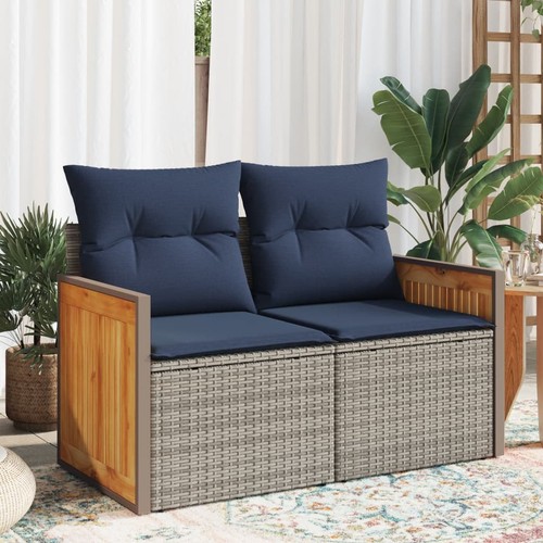 Vidaxl gartensofa mit kissen - mit,