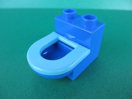 Lego duplo toilette blau - lego, klo