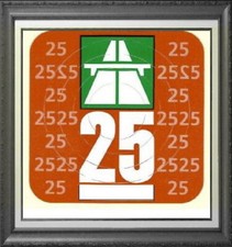 Schweizer Autobahnvignette Autobahn Vignette Schweiz CH 2025