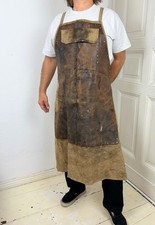 Lederschürze alt antik vintage Kutscher Leder canvas Schürze Schmieden